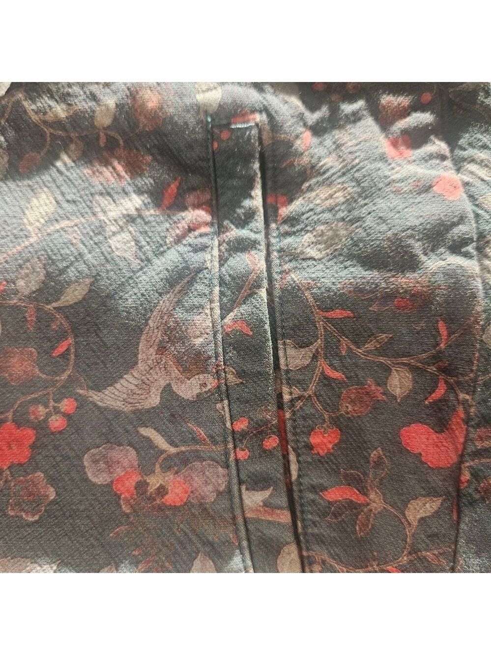 Peruvian Connection Moorea Trousers – Birds & Floral Print – Size 14 - Picture 10 of 12